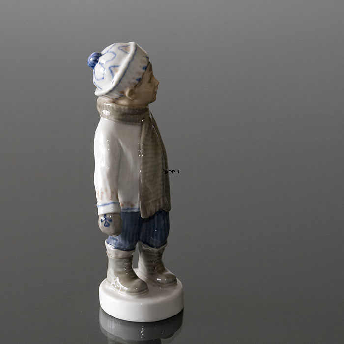 Vinter, Dreng med halstørklæde Dahl Jensen nr. 1064