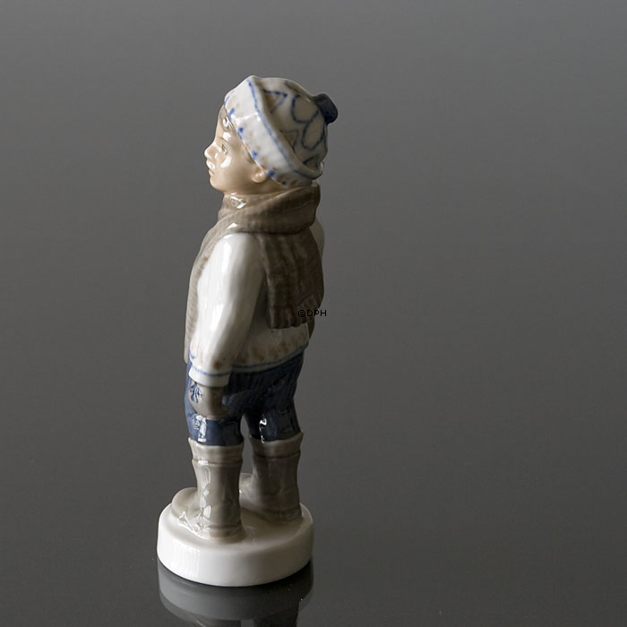 Vinter, Dreng med halstørklæde Dahl Jensen nr. 1064