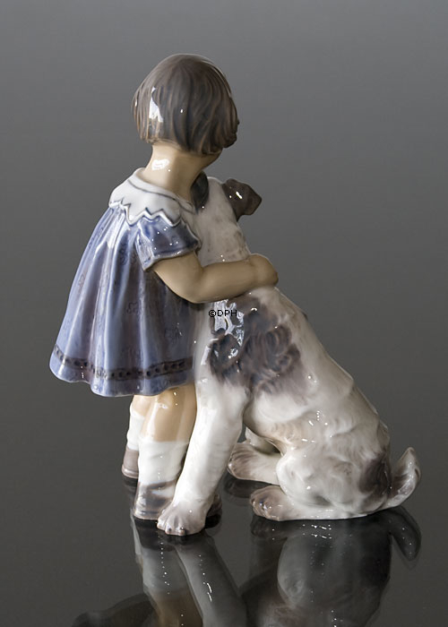 Pige med hund Dahl Jensen