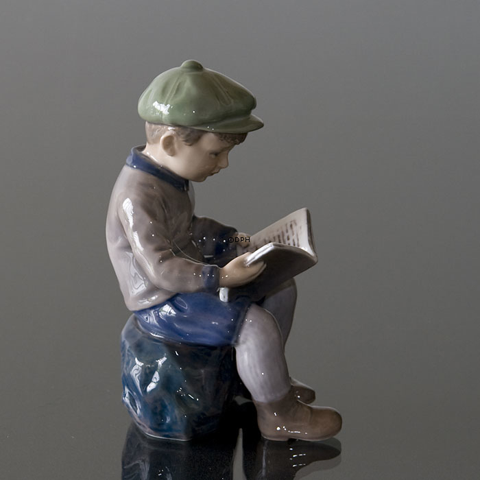 Læsende dreng Dahl Jensen