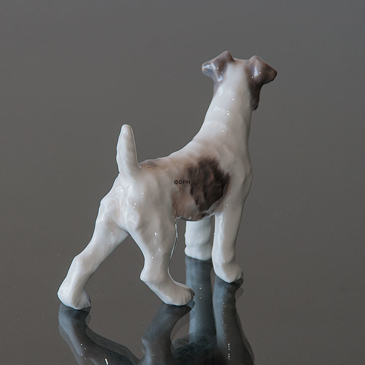 Dahl Jensen Hunde figur, Ruhåret Fox Terrier nr. 1118