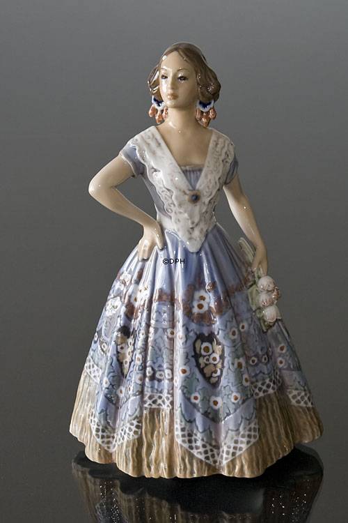 Spanierinde, Pige i kjole Dahl Jensen