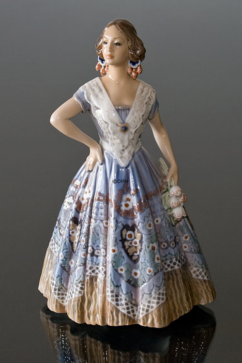 Spanierinde, Pige i kjole Dahl Jensen