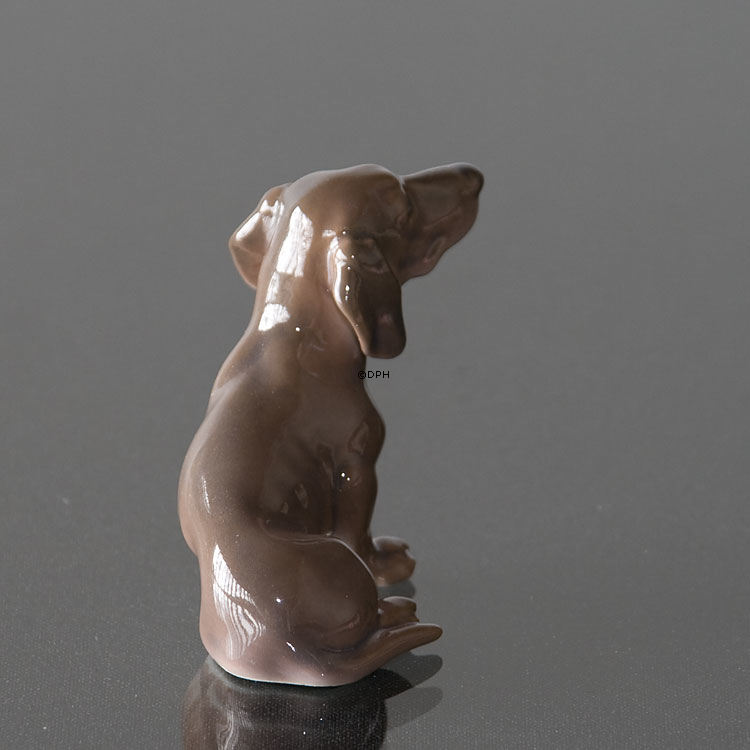 Hund, Grævlingehund, mignon Dahl Jensen Mini figur nr. 1131