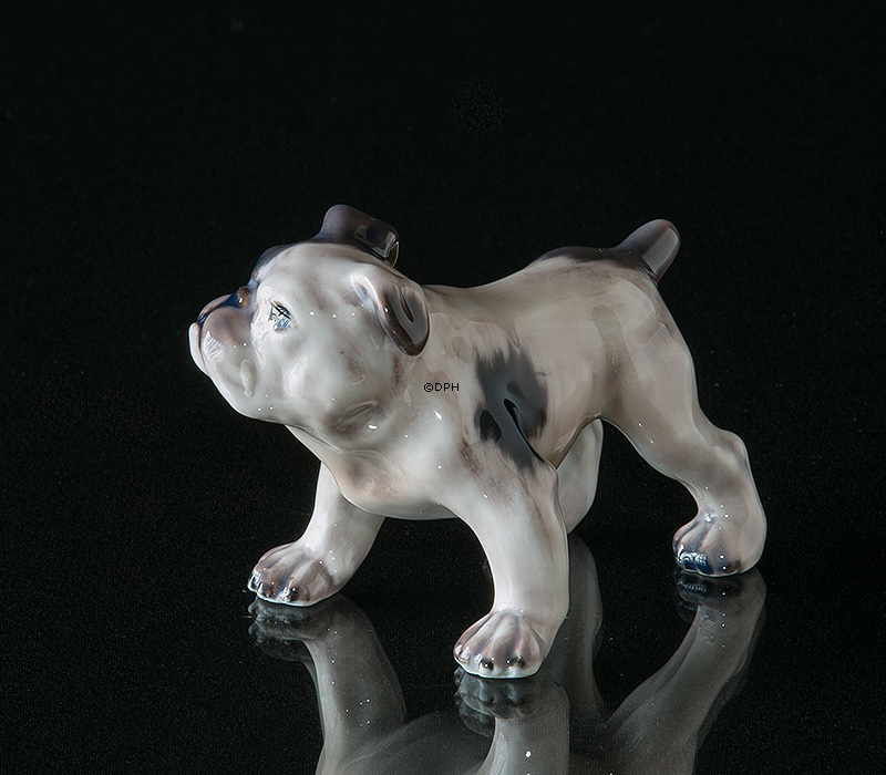 Hundefigur Engelsk Bulldog Dahl Jensen nr. 1135