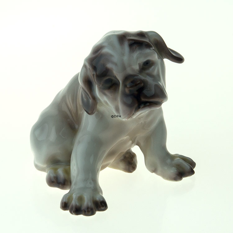Hvalp, Engelsk Bulldog Dahl Jensen figur nr. 1139