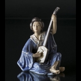 Japanese woman, Geisha, Dahl Jensen Figurine No. 1155