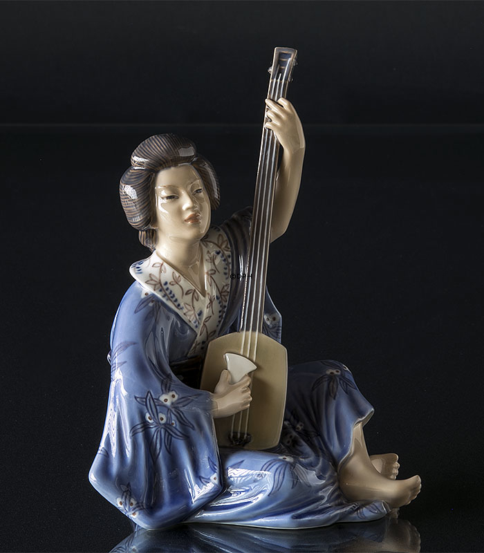 Japansk kvinde, Geisha, Dahl Jensen figur nr. 1155