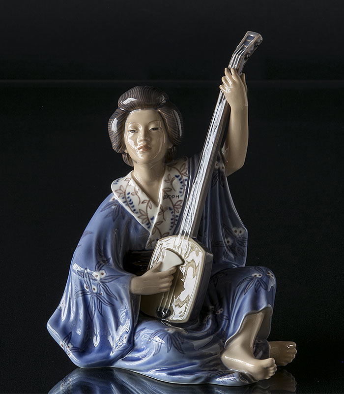 Japansk kvinde, Geisha, Dahl Jensen figur nr. 1155