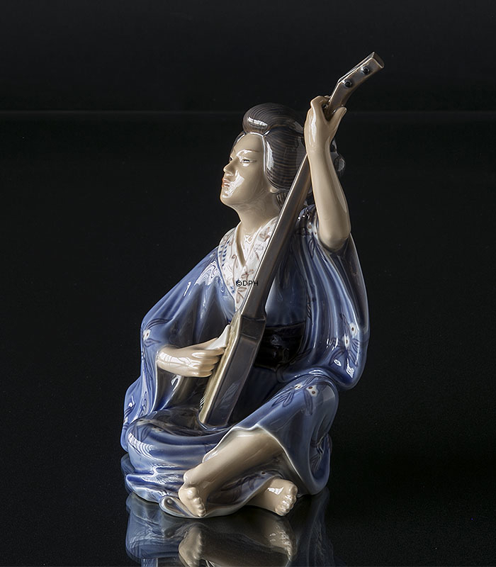 Japansk kvinde, Geisha, Dahl Jensen figur nr. 1155