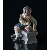 Boy with spinning top Dahl Jensen Figurine No. 1205