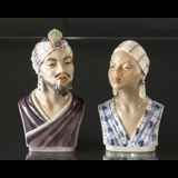Dahl Jensen figurine African Female Bust no. 1211