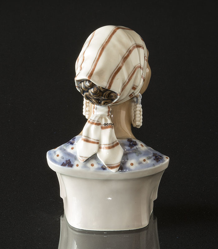 Dahl Jensen figur Afrikansk kvindebuste nr. 1211