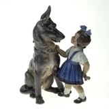 Girl with dog Dahl Jensen figurine