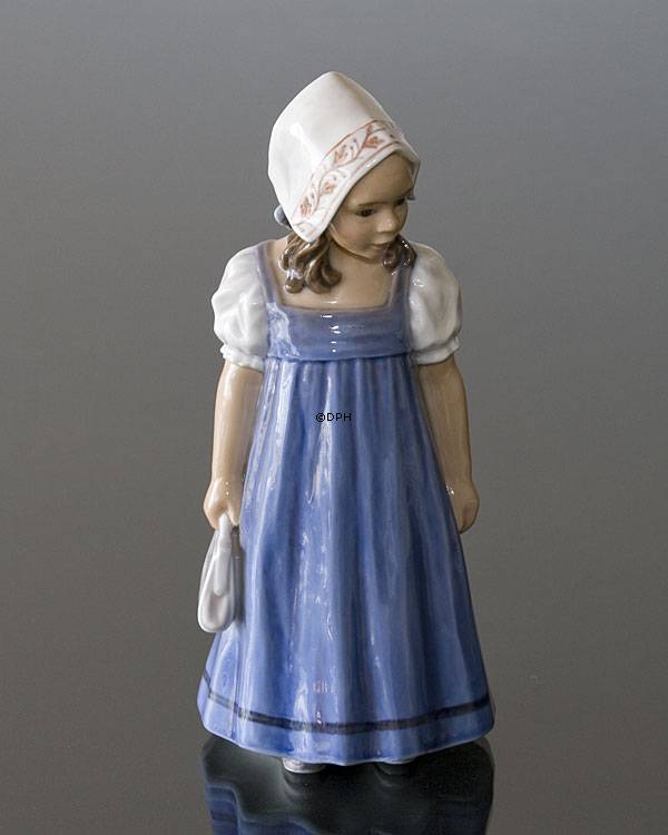 Pige Hanne med blå Kjole