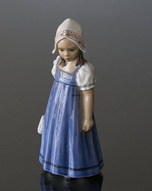 Pige Hanne med blå Kjole