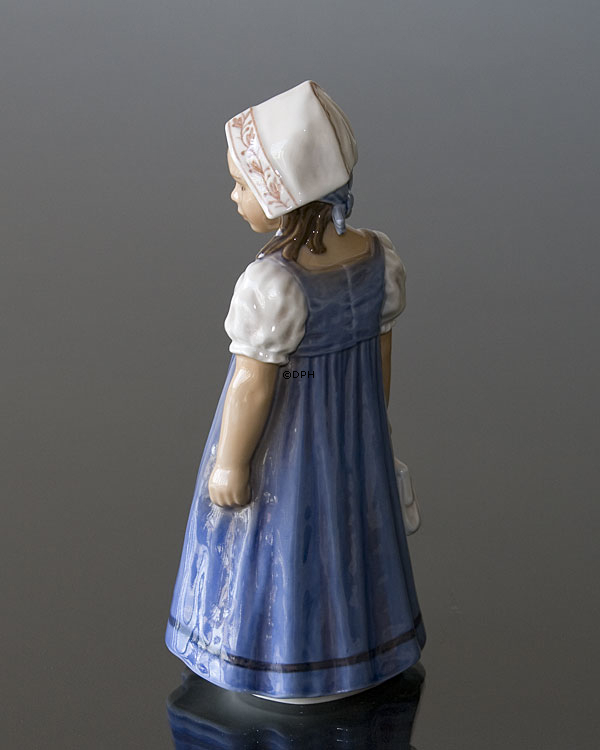 Pige Hanne med blå Kjole