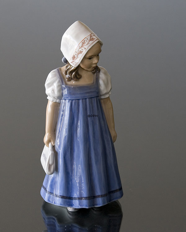 Pige Hanne med blå Kjole