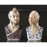 Dahl Jensen figurine Indian Male Bust no. 1229