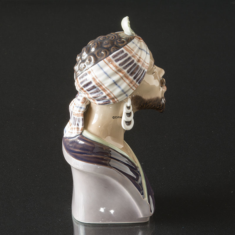 Dahl Jensen figur indisk mandebuste nr. 1229