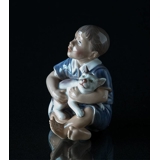 Dreng med kat, Dahl Jensen figur nr. 1291