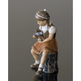 PIGE LILLE BENTE 15 CM Dahl Jensen nr. 1295