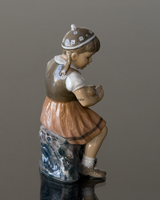 PIGE LILLE BENTE 15 CM Dahl Jensen nr. 1295