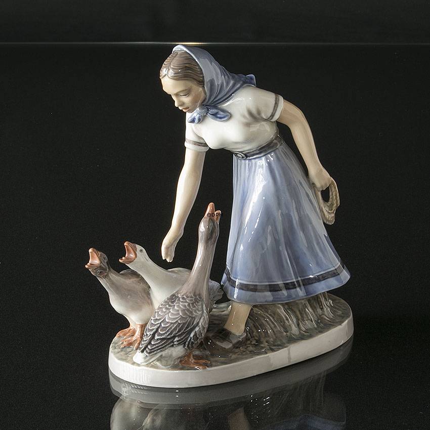 Pige med gæs, Dahl Jensen figur nr. 1296