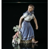 Gartner Girl with Vegetables, Dahl Jensen Figurine No. 1301