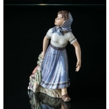 Gartnerpige med grøntsager, Dahl Jensen Figur nr. 1301