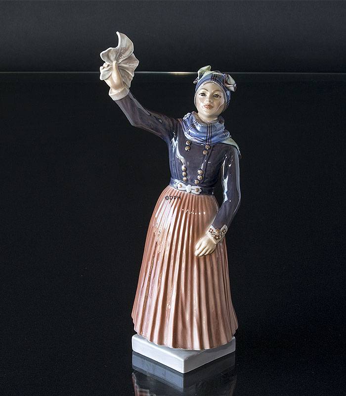 Vinkende Fanøpige Dahl Jensen figur nr. 1325