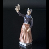Waving Fanø girl figurine Dahl Jensen No. 1325