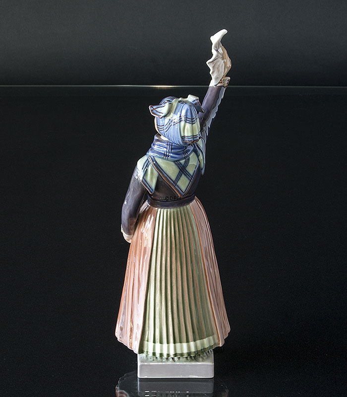 Vinkende Fanøpige Dahl Jensen figur nr. 1325