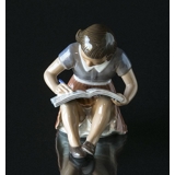 Dahl Jensen figur pige som maler i bog nr. 1332