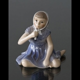 Girl "Jette" with Candle figurine Dahl Jensen