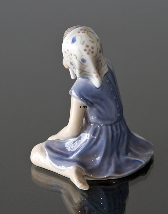 Pige "Jette" med lys, Dahl Jensen figur