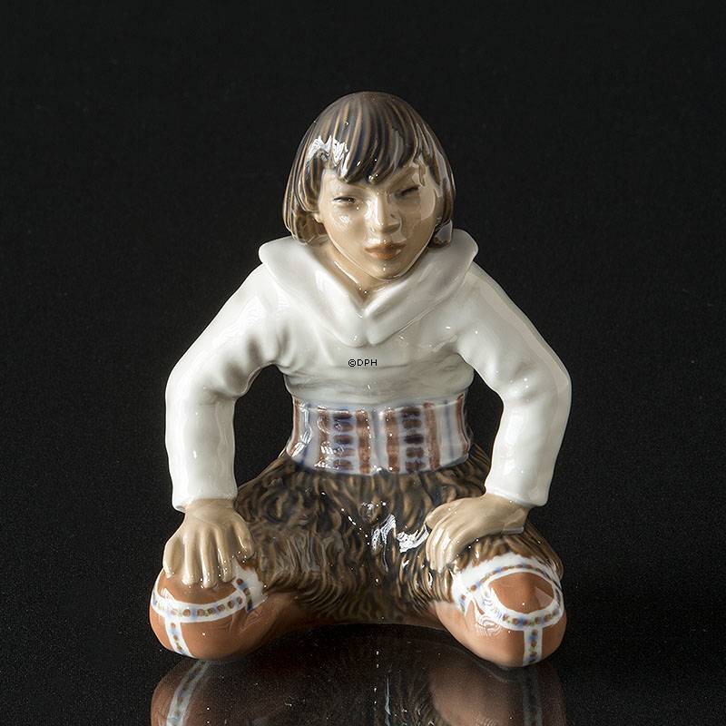 Innuit Grøndlandsk dreng Dahl Jensen nr. 1358