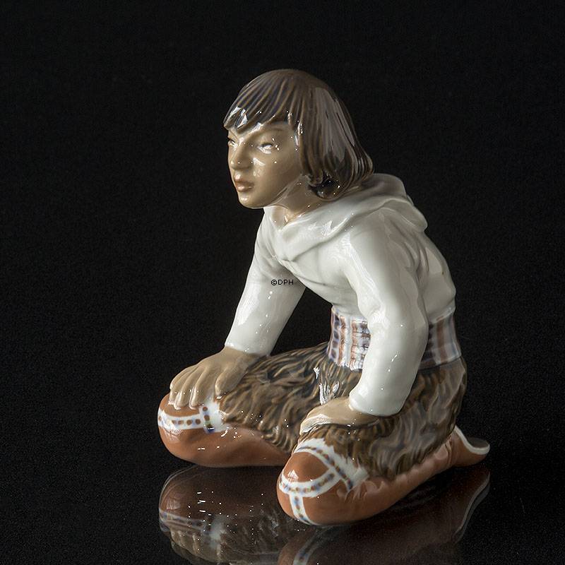 Innuit Grøndlandsk dreng Dahl Jensen nr. 1358