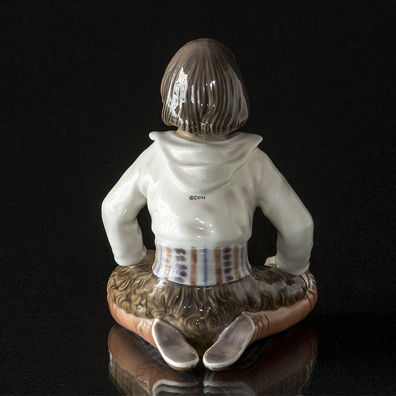 Innuit Grøndlandsk dreng Dahl Jensen nr. 1358