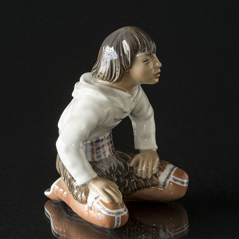 Innuit Grøndlandsk dreng Dahl Jensen nr. 1358