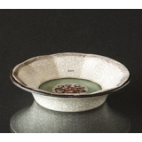 Dahl Jensen Green Dish Craquele with Flowers 10 cm No. 183-584