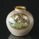 Dahl Jensen Vase mit Haus Nr. 435