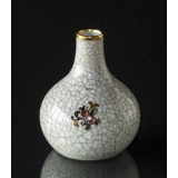 Dahl Jensen Vase, krakeleret (Craquele) med bær nr. 64-K