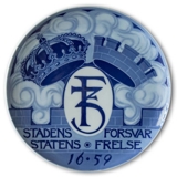 Mindeplatte, Stadens forsvar statens frelse 1659, Porsgrund