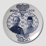 Mindeplatte, Frederik VIII med Dronning Louise 1906, Furnivals