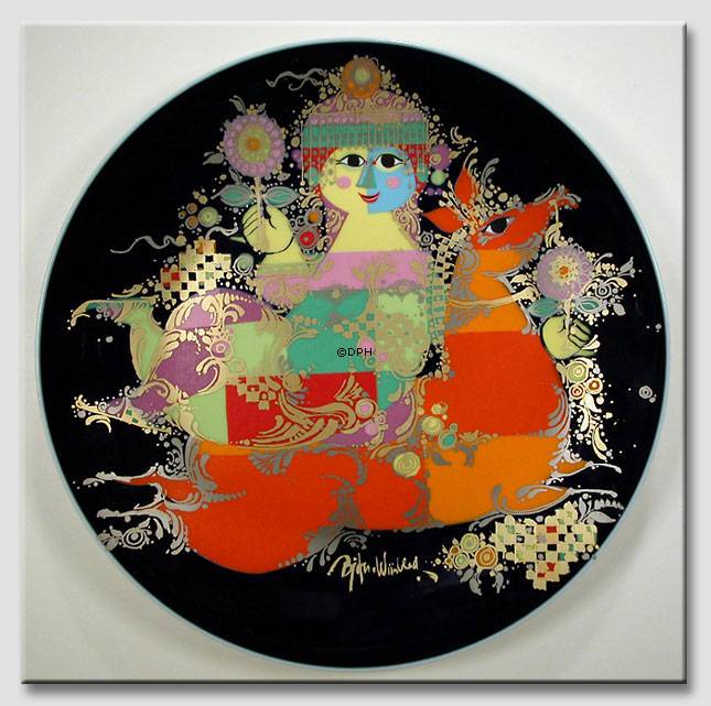 Wiinblad, Rytterplatte, kvinde