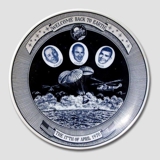 Astronaut plate, Portrait of 3 Astronauts, Apr. 17th, Lund & Clausen