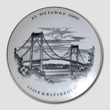 "The New Little Belt Bridge", plate, Oct. 21st, Rosenthal