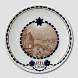 1908 Christmas plate, untraditional Aluminia