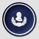 Memorial plate Hans Christian Andersen, Wedgwood